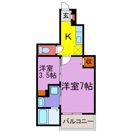 エスペランサⅡ・Ⅲの物件間取画像